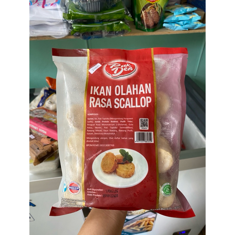 

Pakden Ikan olahan Scallop 500gr