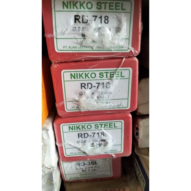 KAWAT LAS RD-718 NIKKO STEEL AWS E7018 Size. 2.6MM