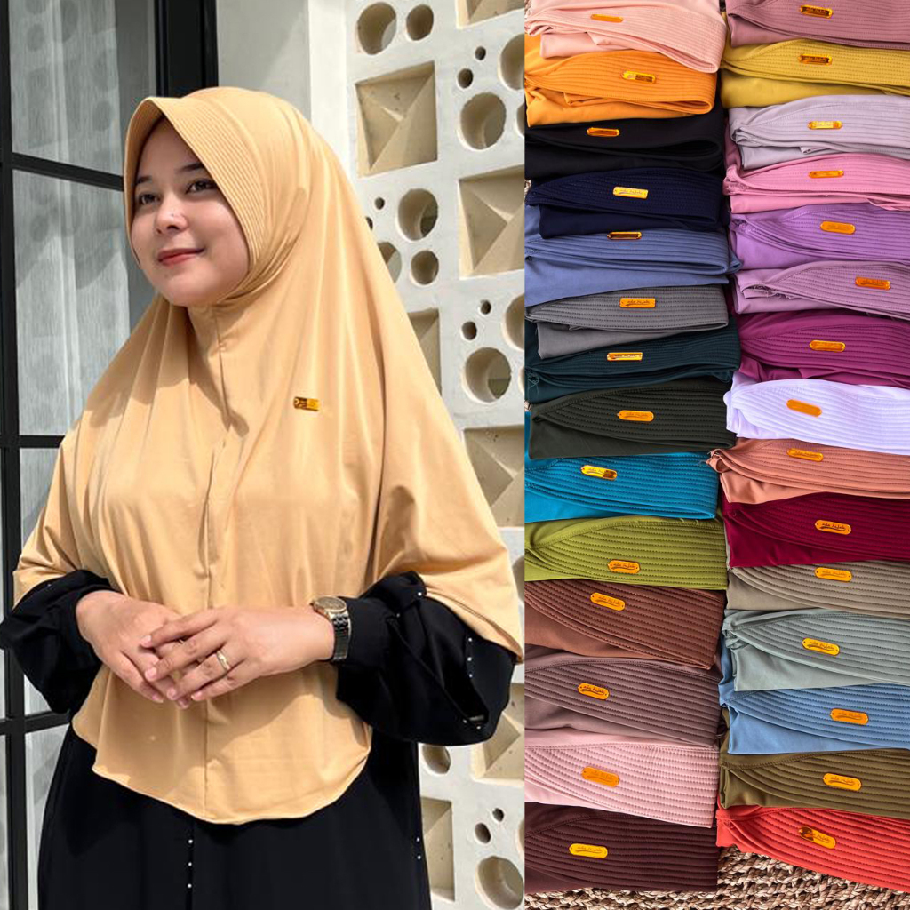 50 Ribu Dapat 2 Bergo XL Kerudung Hamidah Size Jumbo By Ada Hijab