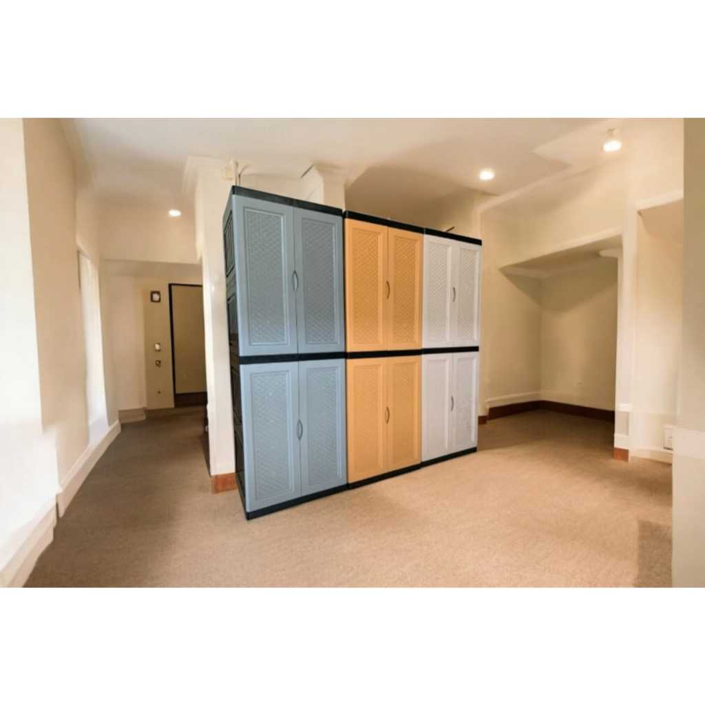 Lemari plastik pakaian / lemari pakaian /  laci plastik rak buku susun