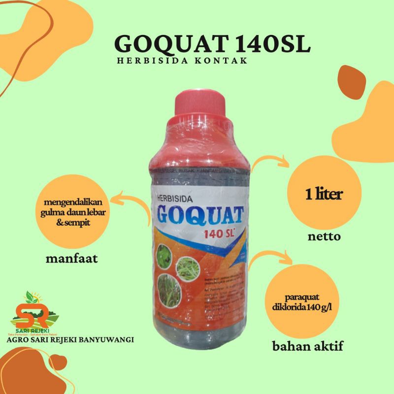 HERBISIDA GOQUAT 140 SL 1 LITER