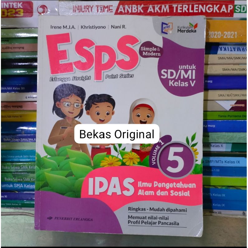 Esps IPAS SD Kelas 5 V Volume 1 Kurikulum Merdeka Penerbit Erlangga
