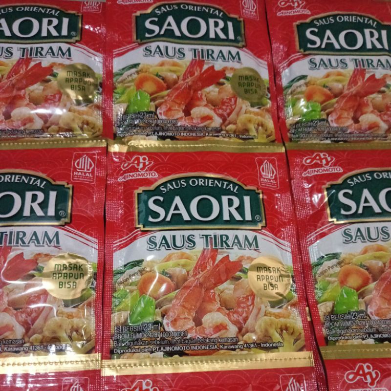 

Ajinomoto Saus Oriental SAORI Saus Tiram Sachet 23ml Masak Apapun Bisa