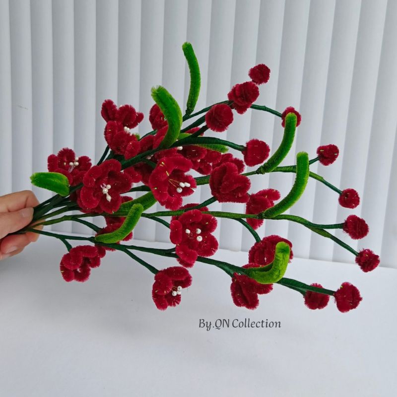 Bunga Imlek Tangkai / Bunga Imlek Tangkai / Bunga Sakura Silk / Bunga Sakura Maron / Sakura Imlek / 