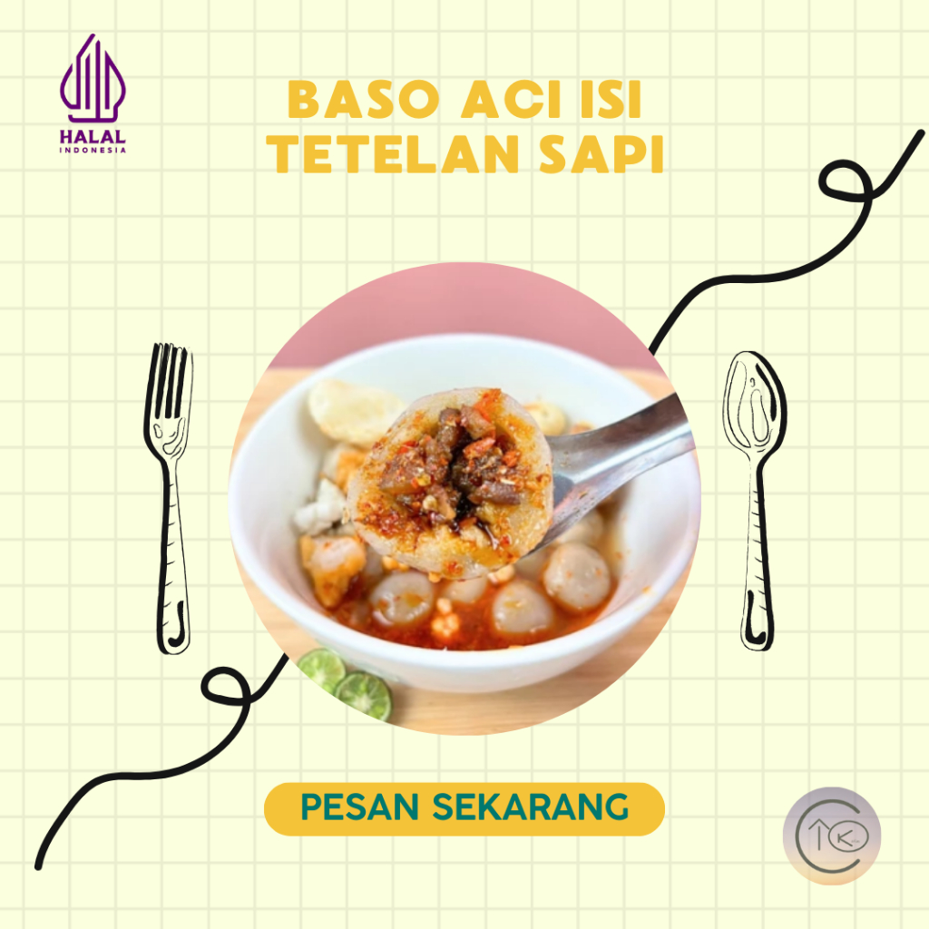 

PAKET 10 BUNGKUS BASO ACI ISI TETELAN DAGING