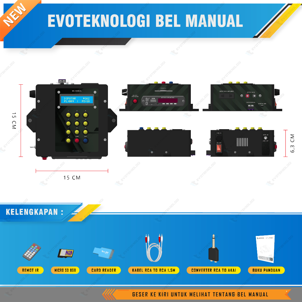 Mang_Usman Evoteknologi Bel Sekolah Manual Bel Pabrik Manual Voice Announcer