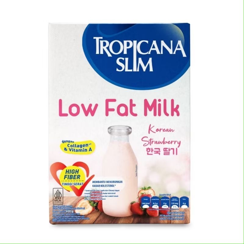 

Tropicana Slim Low Fat Milk Korean Strawberry 500gr
