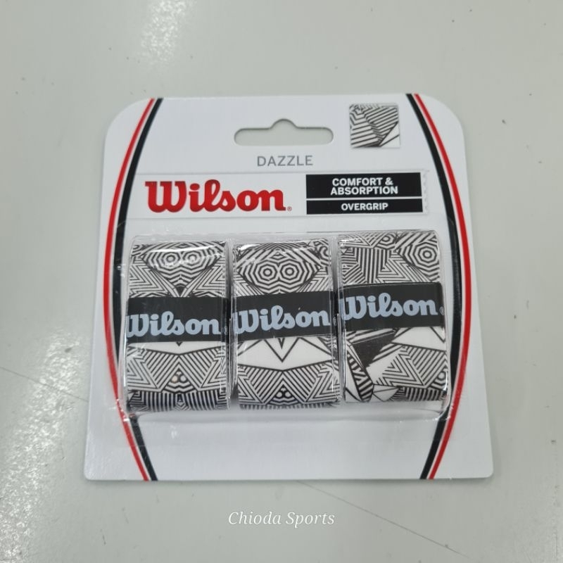 Grip Raket Tenis Tennis Badminton Bulutangkis Squash Wilson Dazzle Tipis Overgrip Original