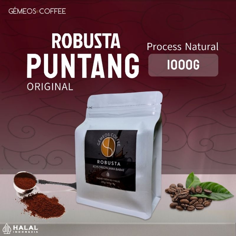 

Kopi Puntang Jawa Barat Robusta - Bubuk Murni 100% - 1kg
