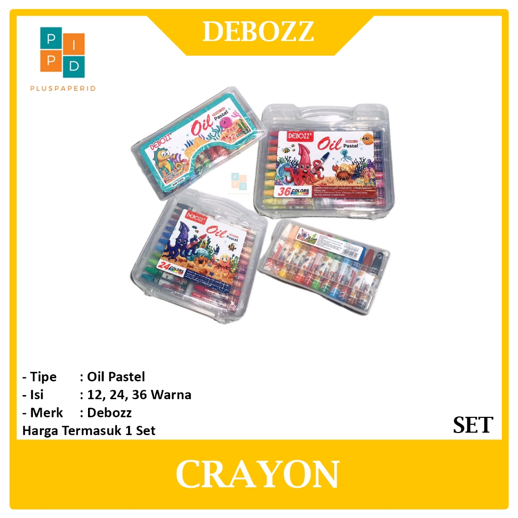 

Debozz - Oil pastel Krayon Alat Mewarnai - Set