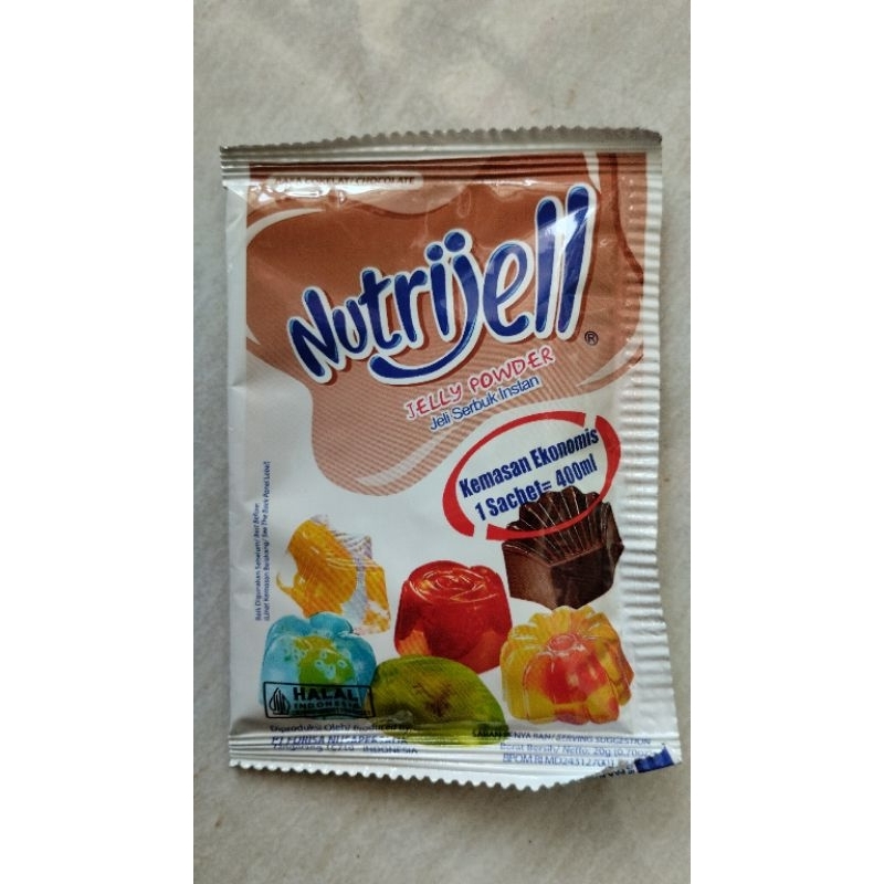 

Nutrijell coklat jelly serbuk instan