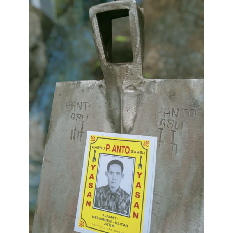 CANGKUL ASLI BLITAR BAJA ISEN / CANGKUL SAWAH KEBUN/PACUL SAWAH GARPU DUA PUTIH