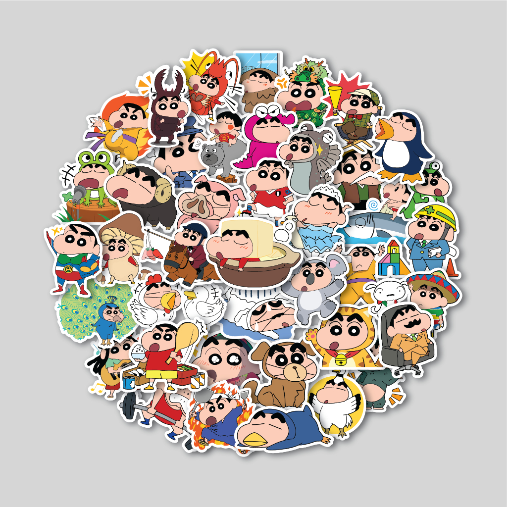 

STICKER PACK CRAYON SHINCHAN COSPLAY | STICKER TUMBLER | STIKER LAPTOP KOPER HELM