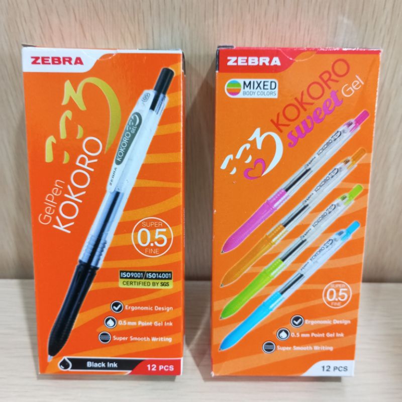 

(12PCS) PULPEN ZEBRA KOKORO TINTA HITAM PACK