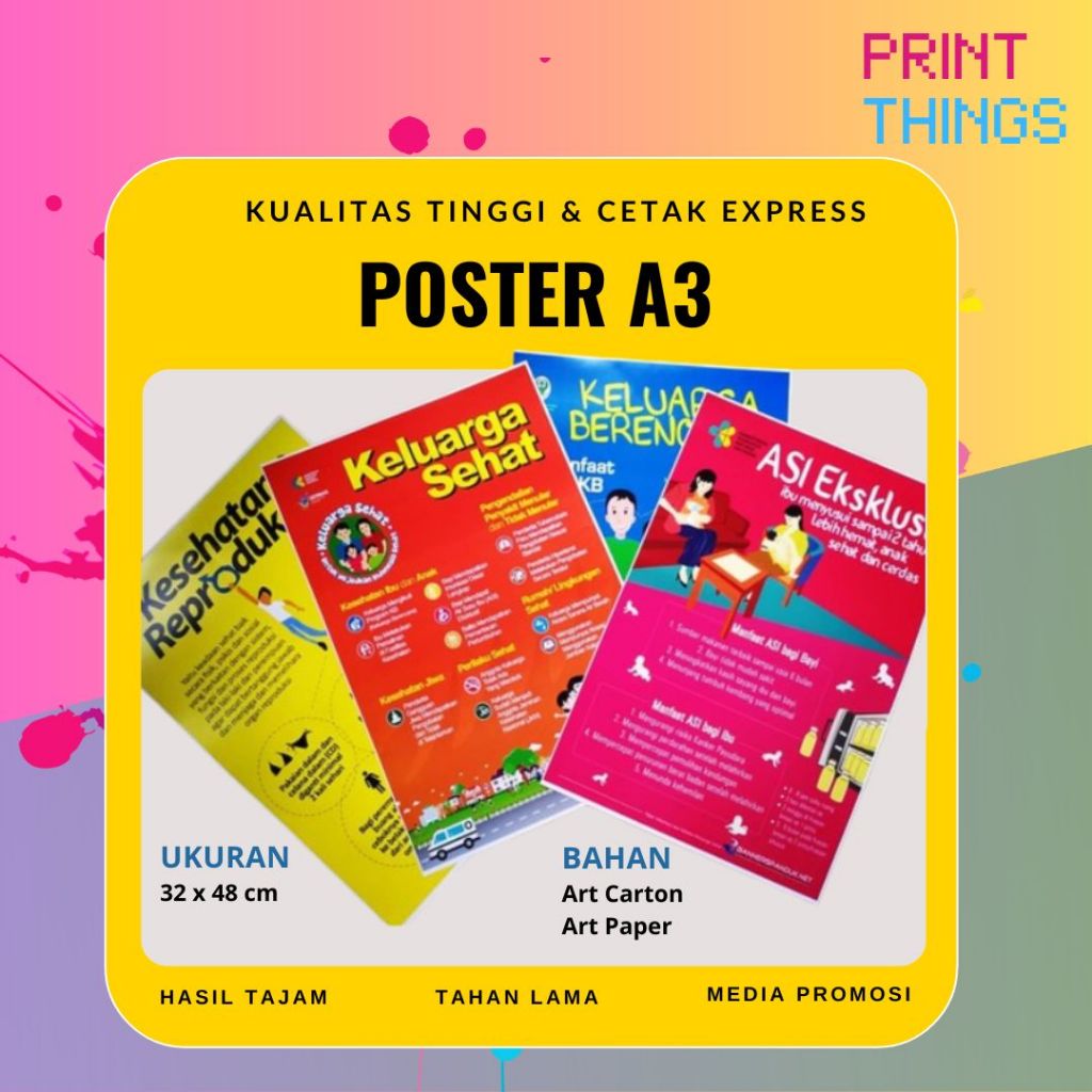 

POSTER A3+ - BAHAN ART PAPER, ART CARTON, MATTE PAPER - EXPRESS & MURAH 1 HARI SIAP