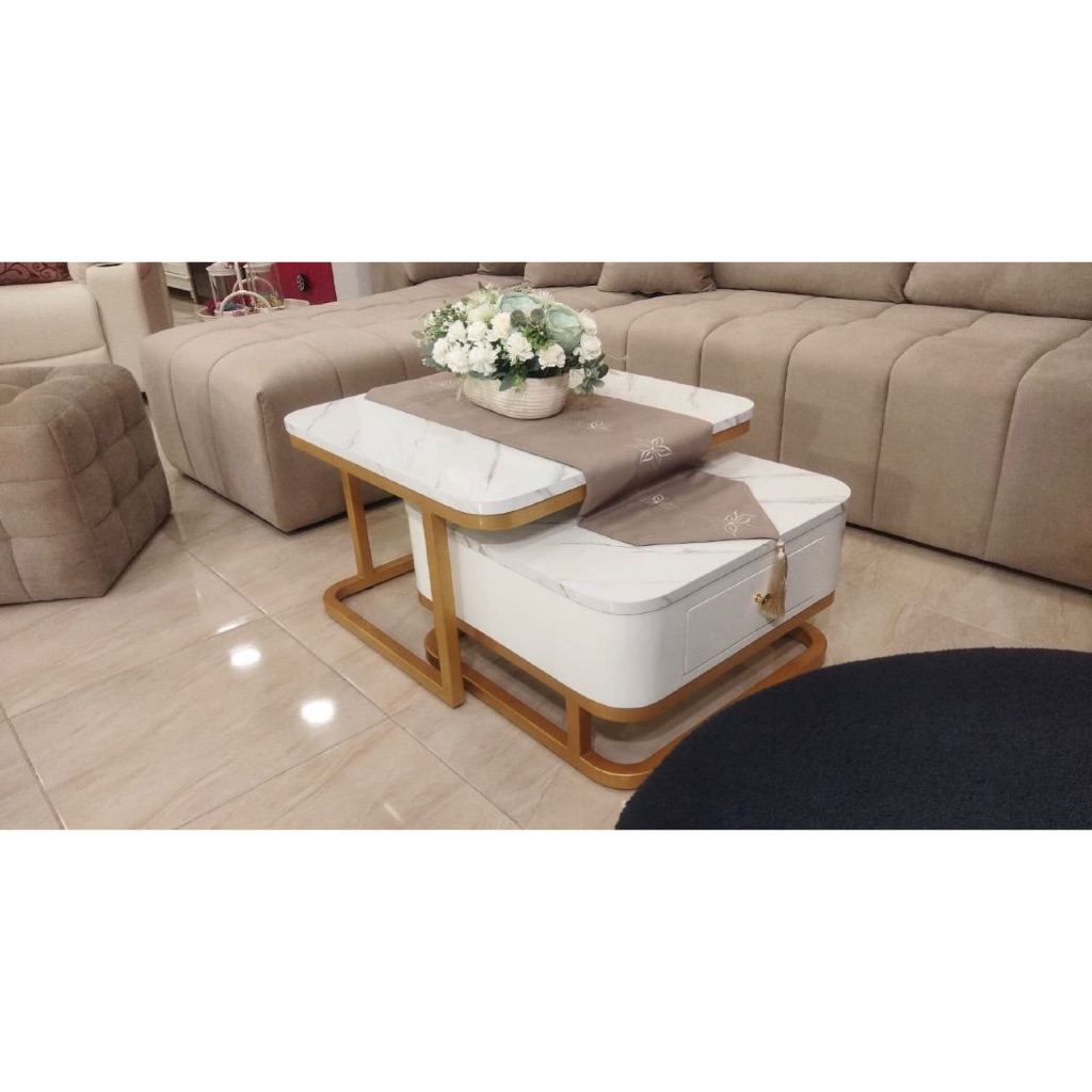 MEJA KOTAK KAKI BESI