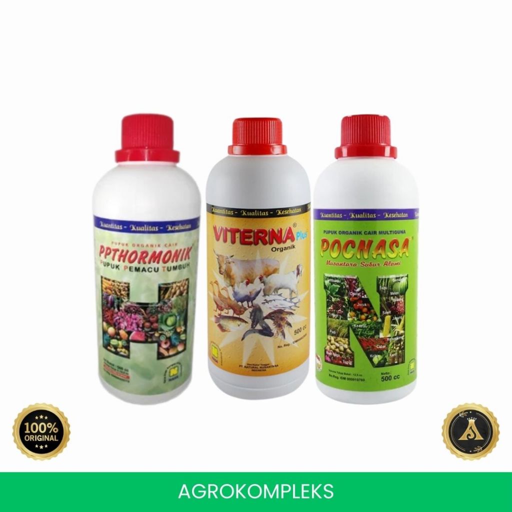 [NASA] PAKET Penggemuk Sapi Besar POC NASA + HORMONIK BESAR + VITERNA - Penggemuk Sapi Kambing Ayam