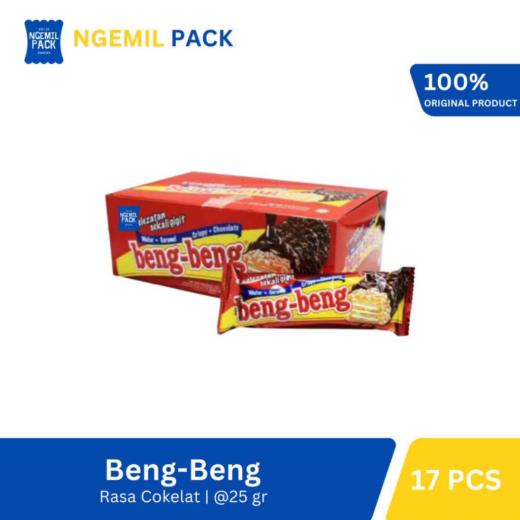 

Beng Beng Wafer Caramel Crispy Chocolate Isi 17pcs @25Gr