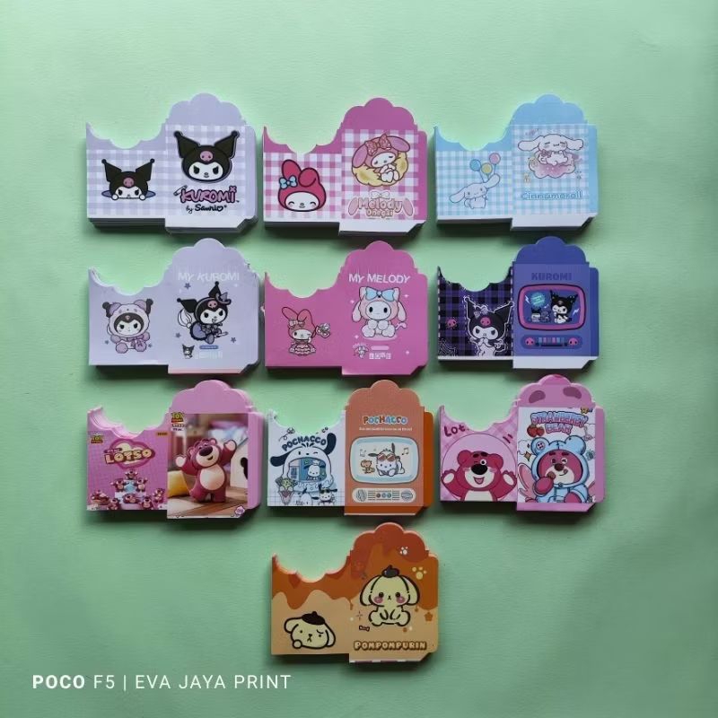 

( 1 PACK ISI 10 ) Amplop Lebaran Motif Sunrio Kuromi Ukuran Medium
