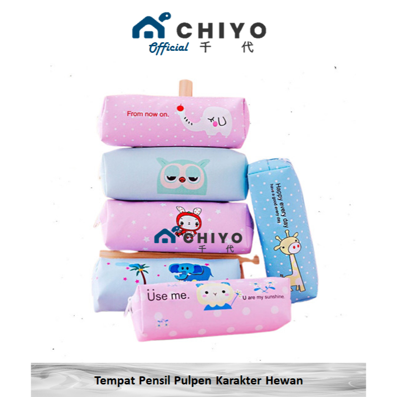 

CHIYO Living - Tempat Pensil Pulpen Karakter Hewan Lucu Kotak Pensil Perlengkapan