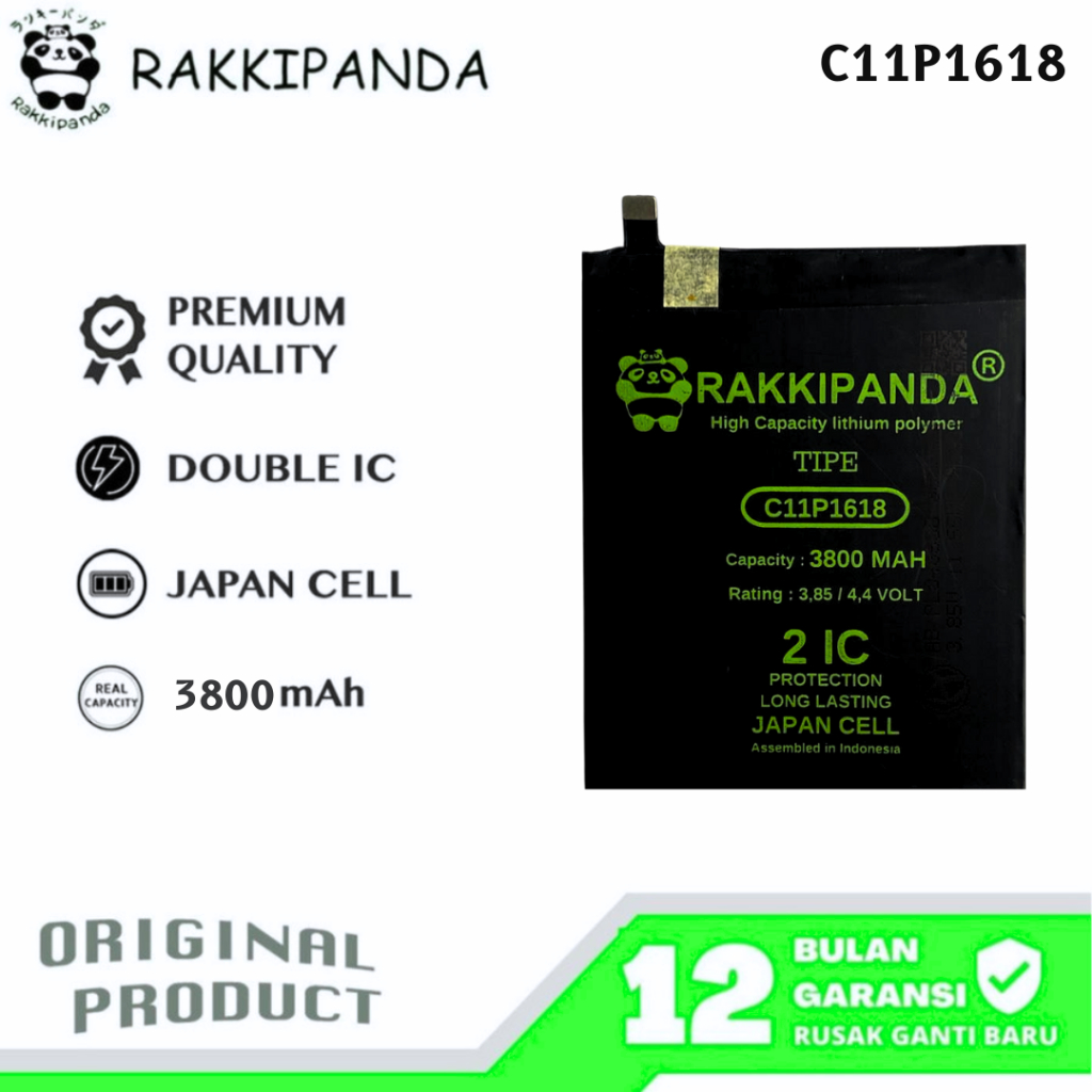 RakkiPanda - C11P1618 Zenfone 5Q ZC600KL / 4 Edisi 4G Dual Sim ZE554KL Batre Batrai Baterai