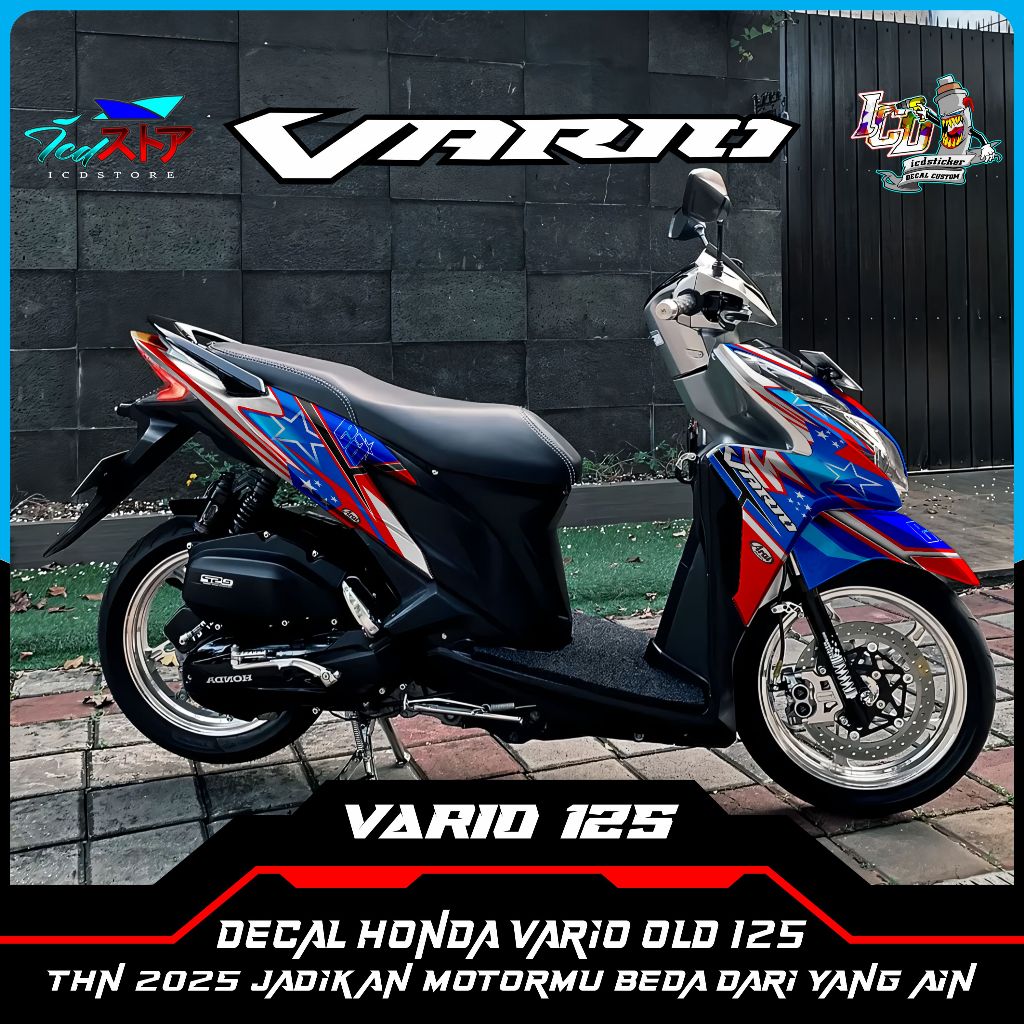 DECAL VARIO 125 OLD MOTIF ARAI FULL CUSTOM STIKER VARIASI FULL BODY