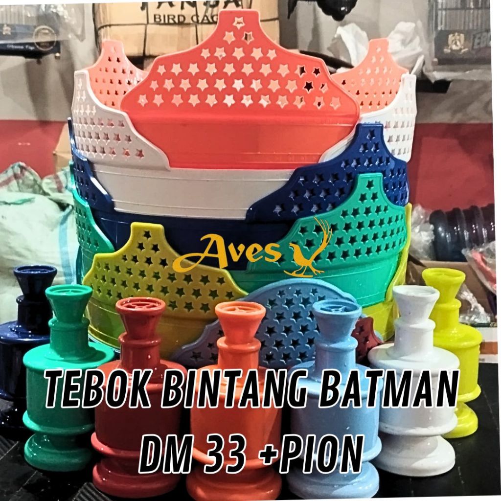 TEBOK PLASTIK BINTANG BATMAN LOVE BIRD+ PION
