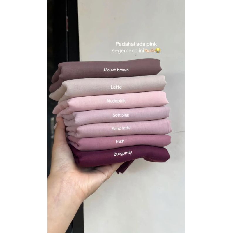 Kerudung paris polos murah merk red rose