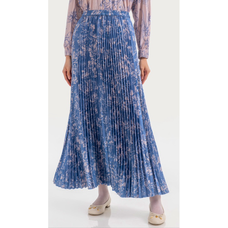 Serana Skirt Riamiranda Pleats Series RM Bawahan Wanita Rok Lipit Ria Miranda
