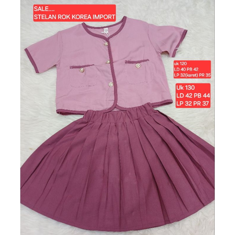 Gladys Kids | Setelan Rok Anak Perempuan Korea Premium