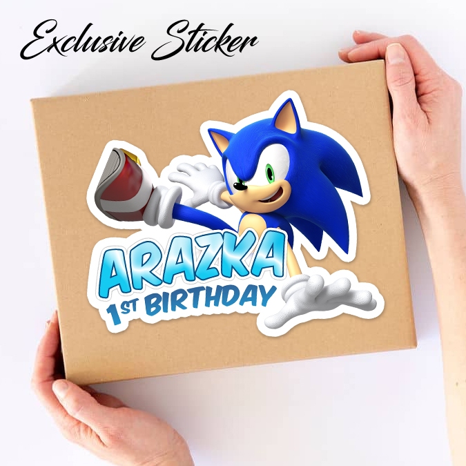

50 STIKER / STICKER SONIC 2-2 ULANG TAHUN / ULTAH / BIRTHDAY