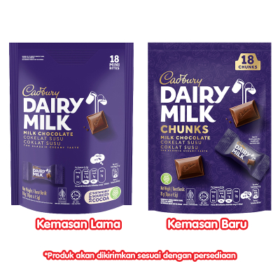 

Cadbury Dairy Milk Cokelat Sharebag Bites 18 x 4.5 g