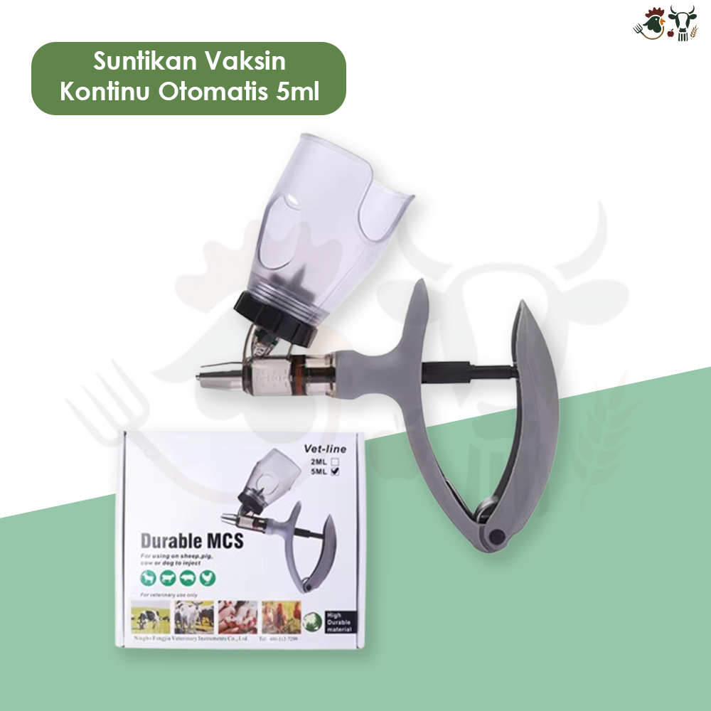 Alat Suntik Vaksin Otomatis 5ml untuk Unggas - Injektor Veteriner Serbaguna