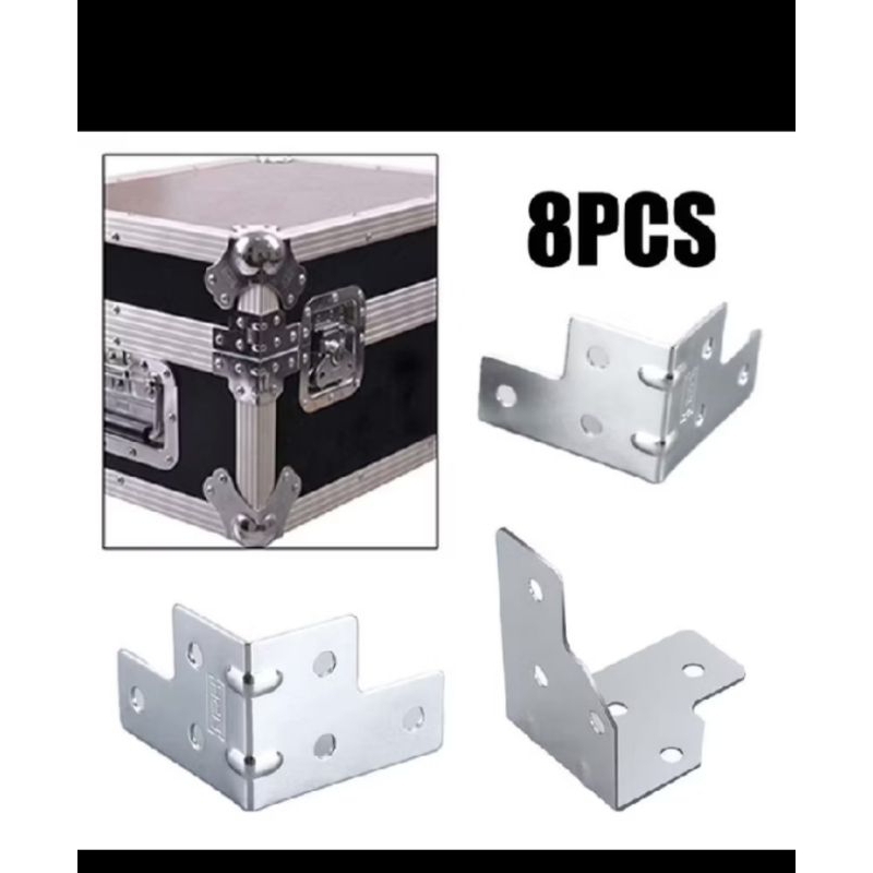 besi siku L 8pcs besi siku hardase besi L 6lubang