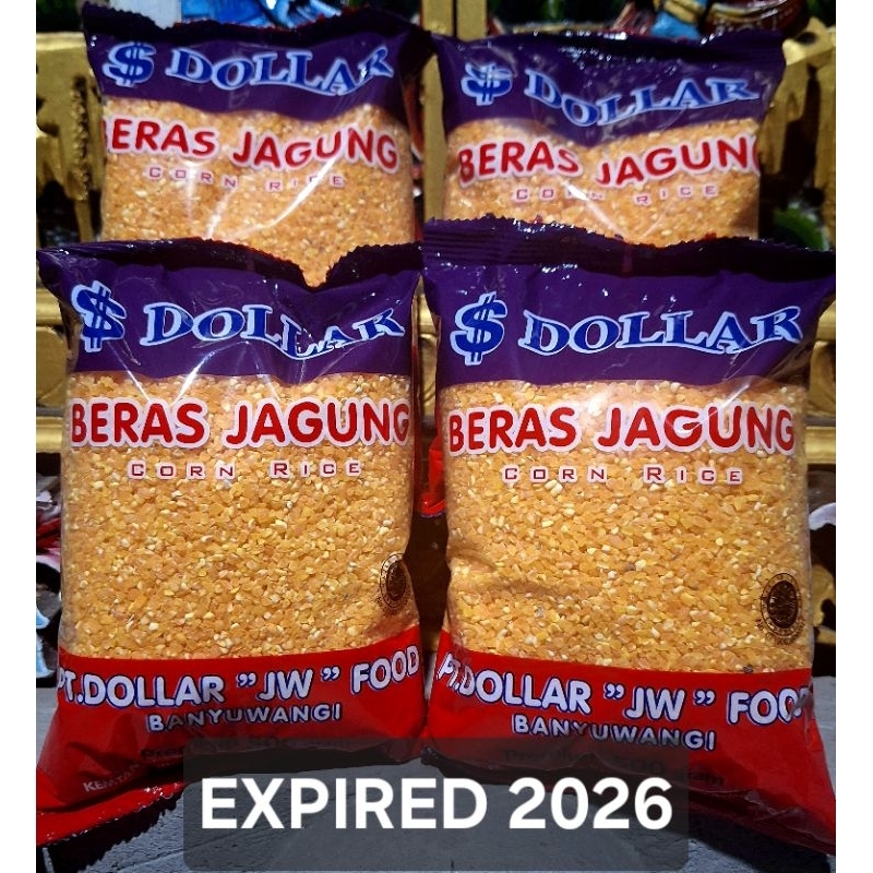 

Beras Jagung Dollar 2KG isi (4pcs) Kemasan 500gram Bisa COD | Beras Jagung Dollar Premium | Beras Jagung Untuk Diet | Beras Jagung Cocok Untuk Penderita Diabetes | Beras Jagung Murni Berkualitas | Beras Jagung Rendah Kalori | Corn Rice | Sego Jagung