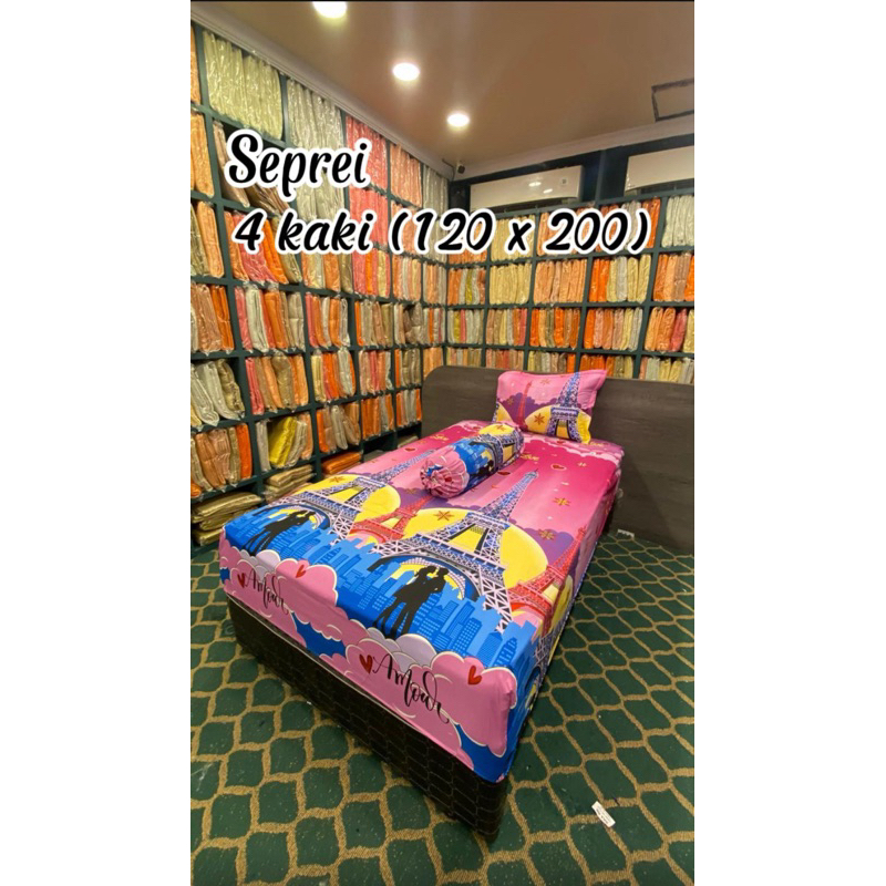 sprei 4 kaki motif (TEMPAHAN)