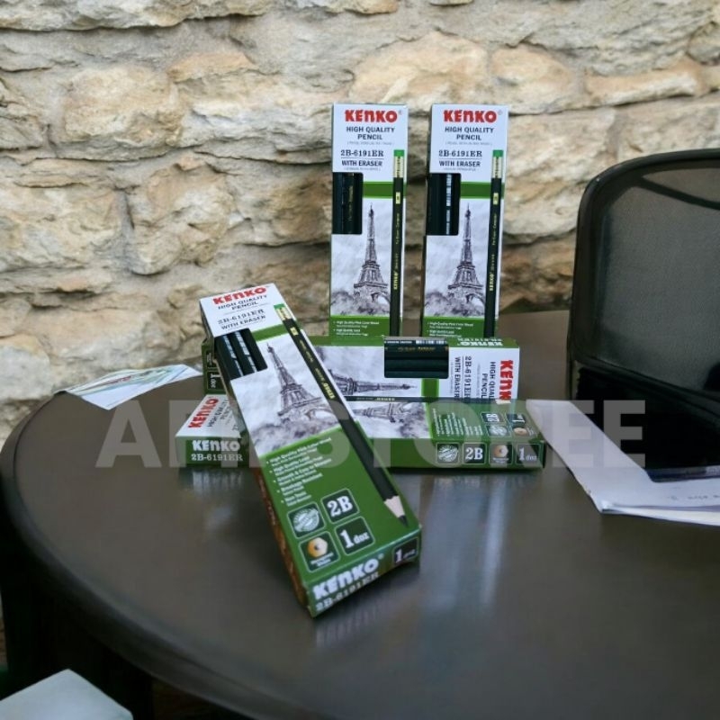 

pensil melukis dan menulis/pensil 2B kenko 6191ER ORI kualitas kuat dan bagus