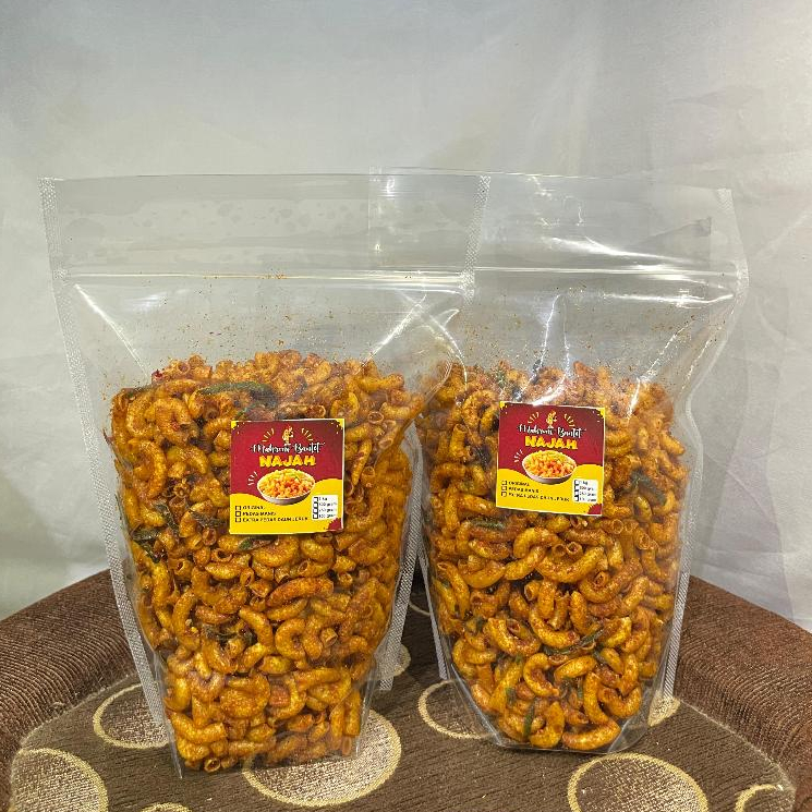 

makaroni cikruh kriuk pedas daun jeruk isi 500gram