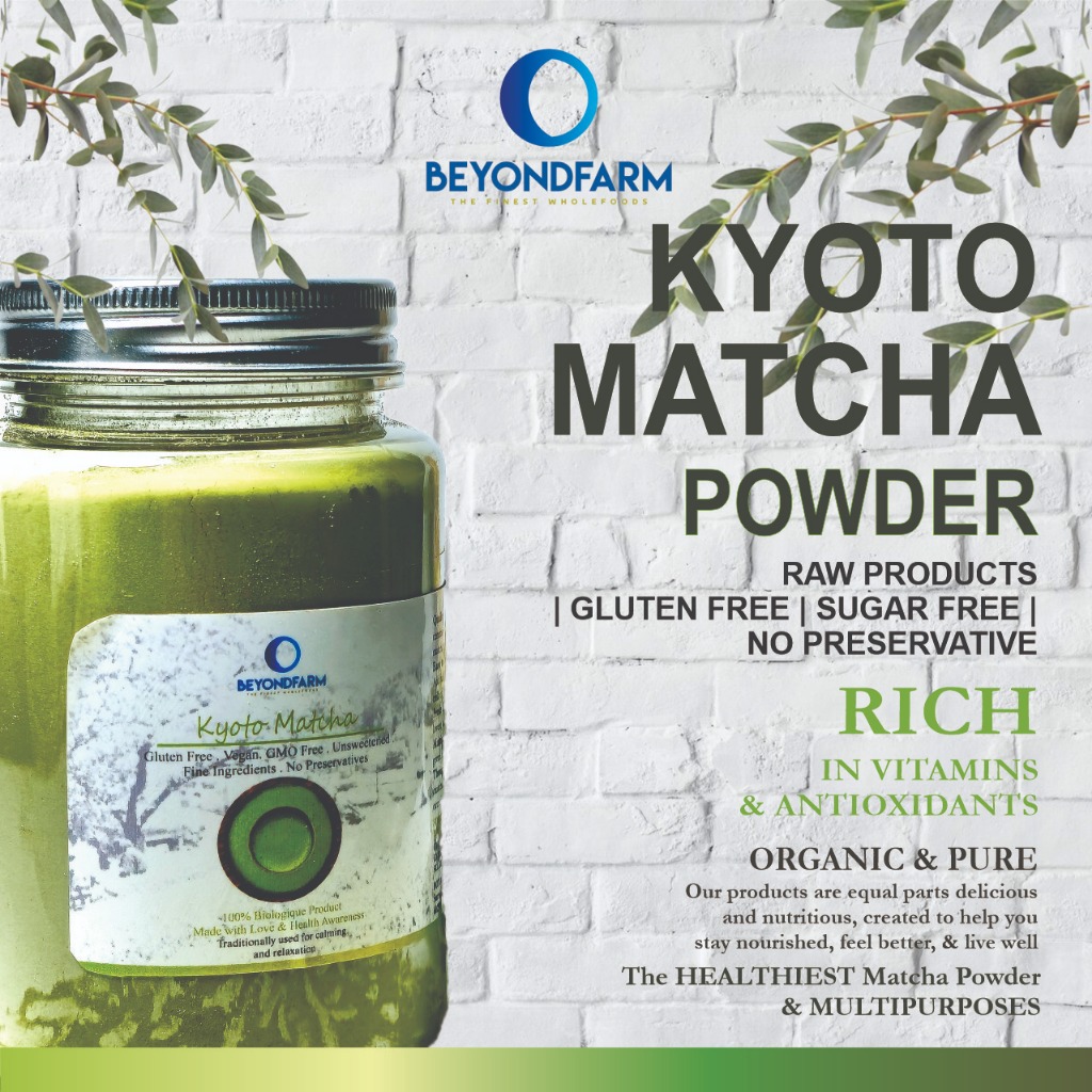 BEYONDFARM Kyoto Matcha Tea Powder Import Japan/Teh Matcha Bubuk Regular Size (25 g - 100 g)