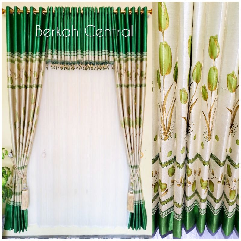 Gorden 1 Set Ruang Tamu Jendela Minimalis Bahan Blackout Import Tebal