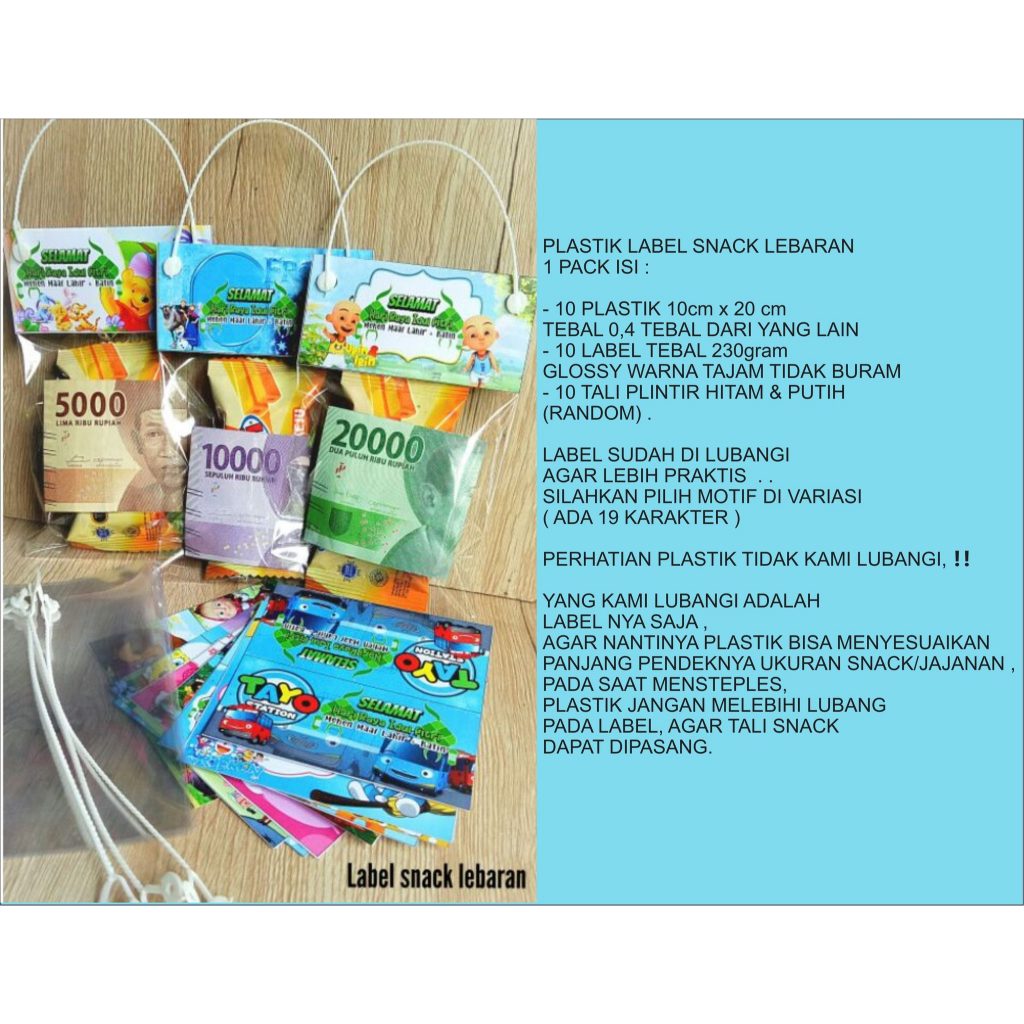

snack label lebaran 10x18cm