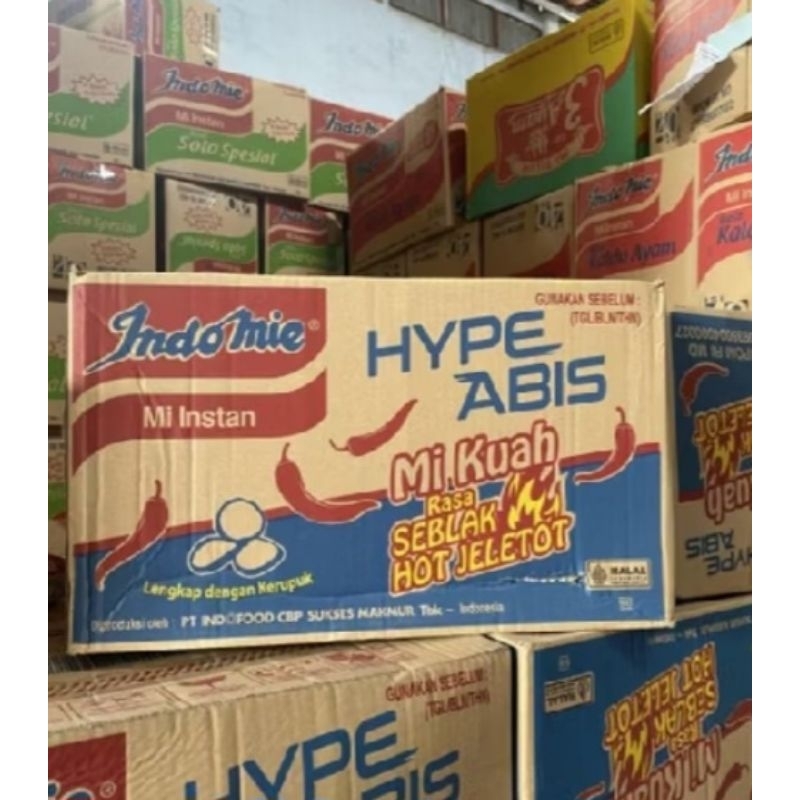 

INDOMIE SEBLAK HOT JELOTOT 1 KARTON 40PC