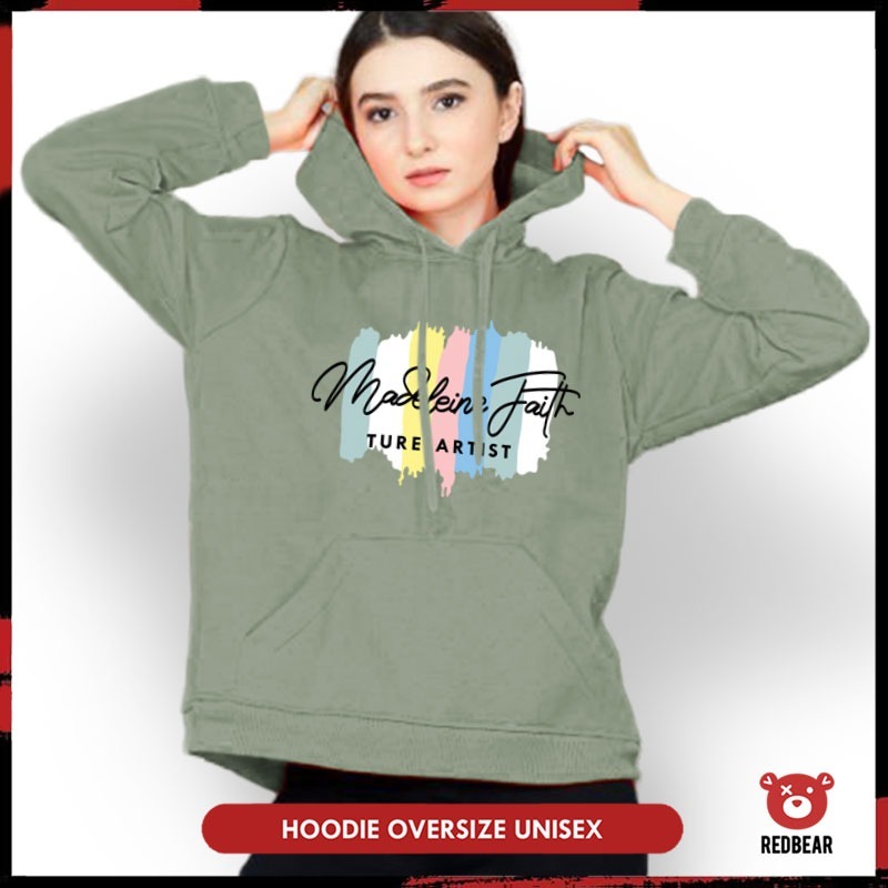 GOSEND Redbear Hoodie Jumper Madeleine (Sablon) M-XXL Wanita dan Pria **