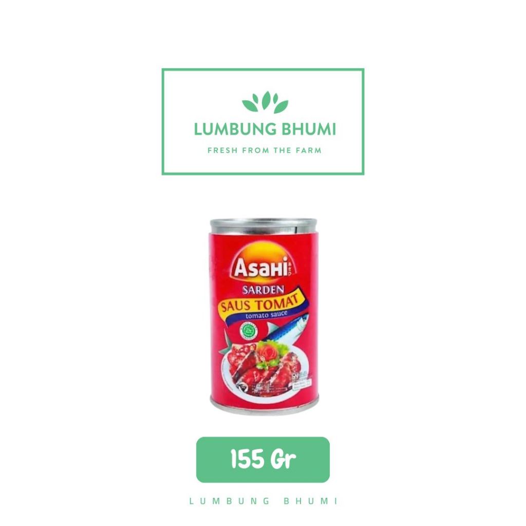 

ASAHI Sarden Saus Tomat 155 Gr 1 Pcs - Lumbung Bhumi