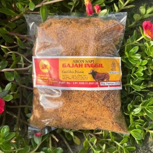 

Abon sapi gajah inggil 250gr (kemasan ekonomis)