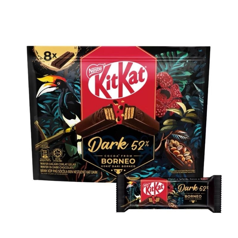 

Kit Kat Malaysia Dark Borneo 52% Share Pack 8 pcs