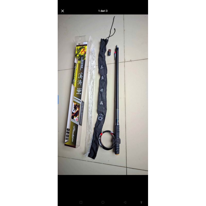 tegek threefish xitao 450 seperti baru 1000%