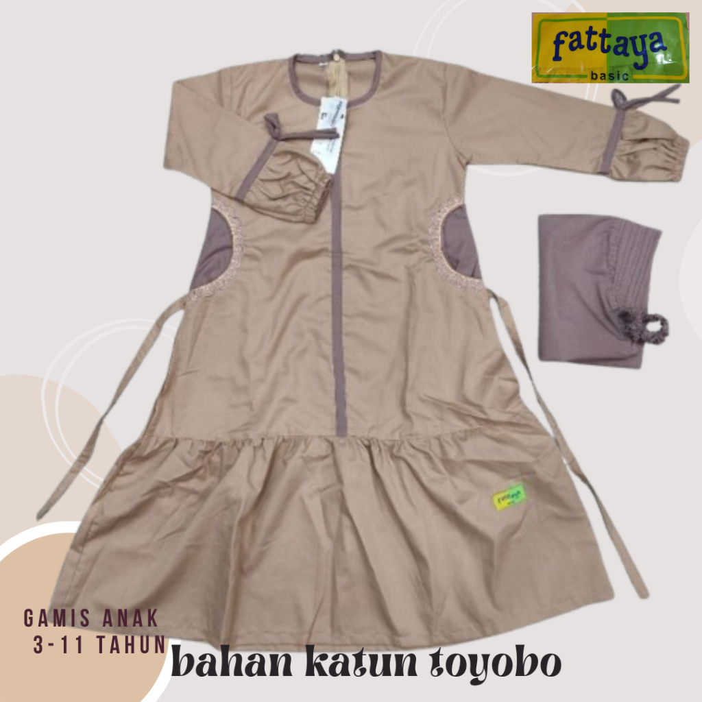 GAMIS FATTAYA SASMIRA / GAMIS FATTAYA TERBARU / GAMIS FATTAYA KEKINIAN / GAMIS TERBARU ANAK