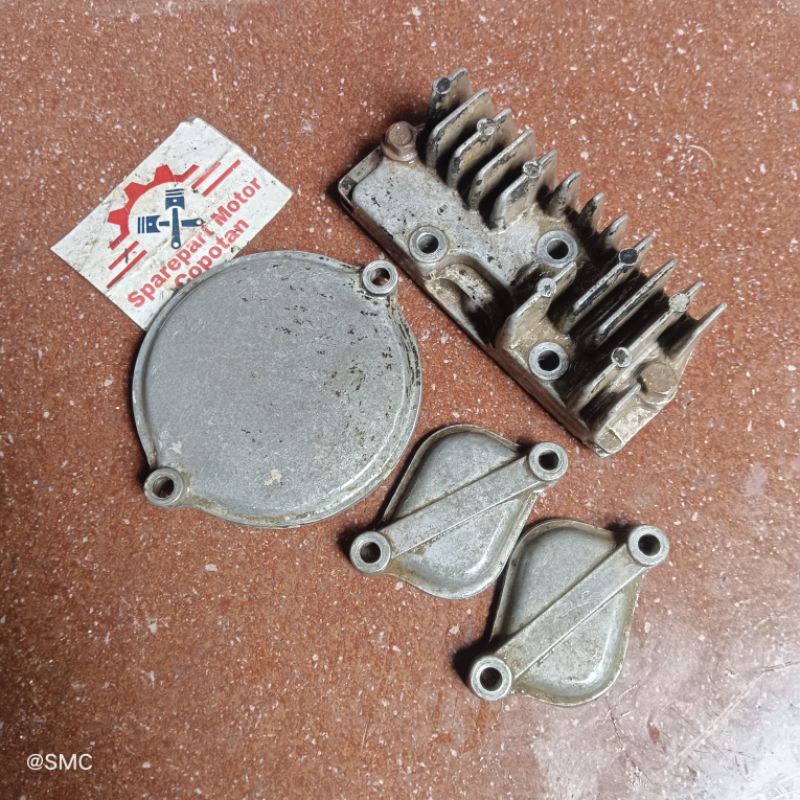 tutup blok kop head,tutup cover noken shogun r 110 shogun kebo shogun lancip ori set