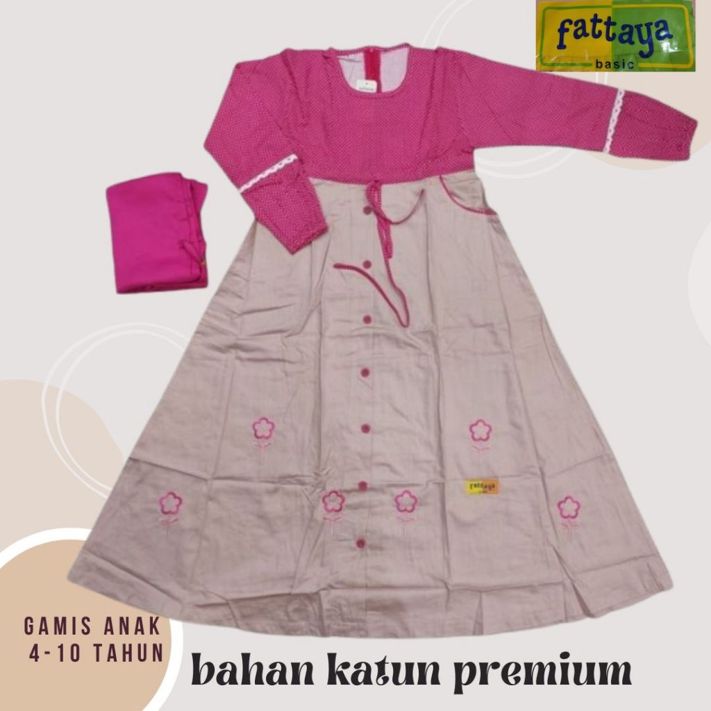 GAMIS FATTAYA KAILA / GAMIS FATTAYA TERBARU / GAMIS FATTAYA KEKINIAN /GAMIS PROMO ANAK